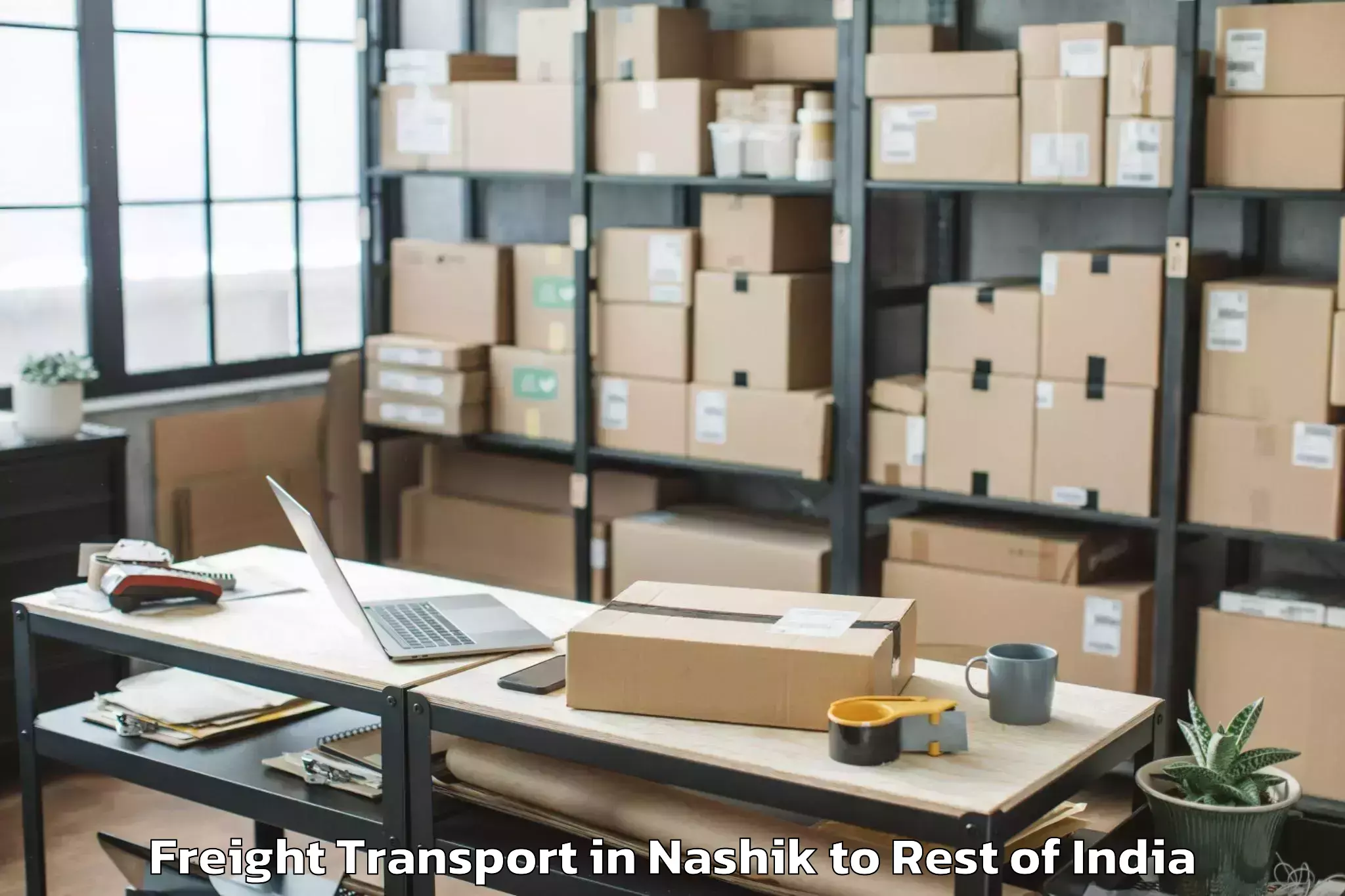 Top Nashik to Badgam Freight Transport Available